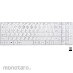 Buffalo 2.4GHz Wireless Compact Keyboard, White