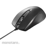 Buffalo 3-button wired BlueLED heavy duty mouse for business use