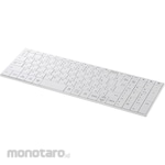 Buffalo Bluetooth 5.0 compatible compact keyboard, white