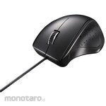 Buffalo Silent Wired Laser Mouse, 5 Buttons, Black