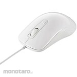 Buffalo Wired laser mouse, 3 buttons, white