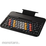 ELECOM KEY PALETTO Folio Replacement iPad Case with Integrated Keyboard, Kana Included, Wired Connection, Detachable, for Junior High School Students