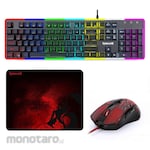 REDRAGON Gaming Keyboard Mouse Mousepad 3 In 1 Combo