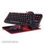 REDRAGON Gaming Keyboard TKL Mouse Pad Headset 4 In 1