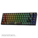 REDRAGON Transparent Mechanical Gaming Keyboard 3 Mode Castor