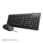 Rapoo Keyboard with Wired Optical Mouse