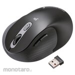 SANWA SUPPLY Blue LED Mouse, Bluetooth 5.0/Wireless, Quiet Ergonomics