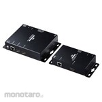SANWA SUPPLY PoE compatible HDMI extender (set model)