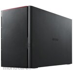 Buffalo DriveStation Pro, a 2-drive external hard drive with RAID 1 support for USB 3.0, for business use.