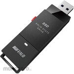 Buffalo Portable External SSD, USB 3.2 Gen 2 Compatible, Stick Type, TV Recording Compatible, Type-C Connector