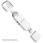 Buffalo USB3.2G2 C/A Medium/Low Speed Stick SSD 2TB White