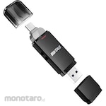 Buffalo USB3.2G2 C/A Medium/Low Speed Stick SSD 500GB Black