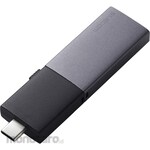 ELECOM External SSD USB3.2Gen2 Read speed up to 1000MB/s USB memory type Slide type High speed Shockproof Compatible with both Type-C/USB-A
