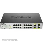 D-Link Switch 18Port 10/100Mbps Unmanaged PoE Switch Including 2 1000BASE-T/SFP Combo Ports