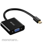 Buffalo Mini DisplayPort/Thunderbolt to VGA Adapter, Black