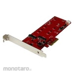 StarTech.com 2x M.2 SATA SSD controller card PCI Express interface connection