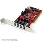 StarTech.com USB 3.0 4-port PCI expansion card with SATA power connector
