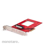 StarTech.com U.3 to PCIe Adapter Card/PCI Express 4.0 x4/2.5 inch U.3 NVMe SSD/SFF-TA-1001/Standard Profile/Expansion Conversion Interface Board