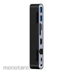 HAGIBIS Laptop Stand for Desk with Hub 8in1 Docking Station Holder