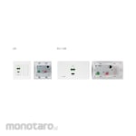 Kramer 4K60 4:2:0 HDMI 2−Gang PoE Wall−Plate Receiver