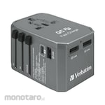 Verbatim 4-port Universal Travel Adaptor 40W with PD 29W & 3 x USB