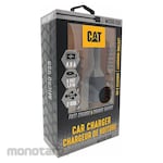 CAT USB Car Charger Charges Up to 3 Devices