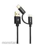 Verbatim 2in1 Type-C & MicroUSB to USB Cable