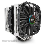 CRYORIG Dual Tower Heatsink with XF140 and XT140 (White Frame/White Fins)