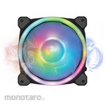 CUBE GAMING Autoflow RGB Rainbow Inner & Outer Led Ring Fan
