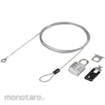 Buffalo 3-digit combination padlock with wire