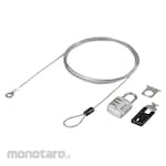 Buffalo 3-digit combination padlock with wire