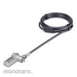 StarTech.com Security wire lock/2m/4 digit dial type/standard slot compatible/anti-theft laptop combination lock