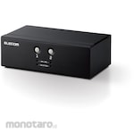 ELECOM KVM switch 2 PCs switcher Display terminal VGA/mouse/keyboard terminal USB PS/2 bus power drive