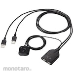 ELECOM PC switch Cable type Keyboard Mouse With hand switch