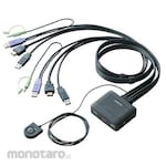 ELECOM PC switch HDMI compatible With hand switch