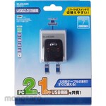 ELECOM USB switch 2 ports With manual switch