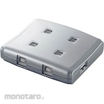 ELECOM USB switch 4 PCs Cable included