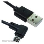 RS PRO Male USB 2.0 A to R/A Male Micro B Cable