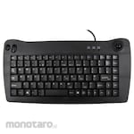 RS PRO Mini USB Trackball Keyboard Black