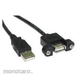 RS PRO USB 2.0 Male USB A to Female USB A