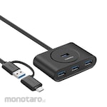 UGREEN Adapter 4 in 1 Hub USB 3.0 + USB Type C Male Port