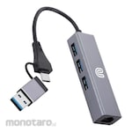 UNITECH USB Hub 3 Port 3.0+LAN Omnilink Pro