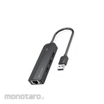 Vention USB Hub 2.0 Ethernet Adapter with Micro USB Power Input