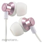 Ohm Electric Earphone canal type AudioComm HP-B170N-P [Φ3.5mm mini plug]