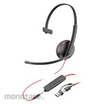 POLY Blackwire 3215 Monaural USB-C Headset