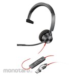 POLY Blackwire 3310 Monaural USB-C Headset