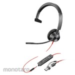 POLY Blackwire 3315 Monaural USB-C Headset