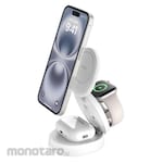 Belkin Belkin Qi2 3-in-1 Wireless Charging Stand, White