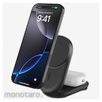 Belkin UltraCharge Qi2 25W 2-in-1 Foldable Magnetic Charger, Round, Black