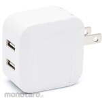 JTT CUBE USB Charger, 2-Port, 12W, White